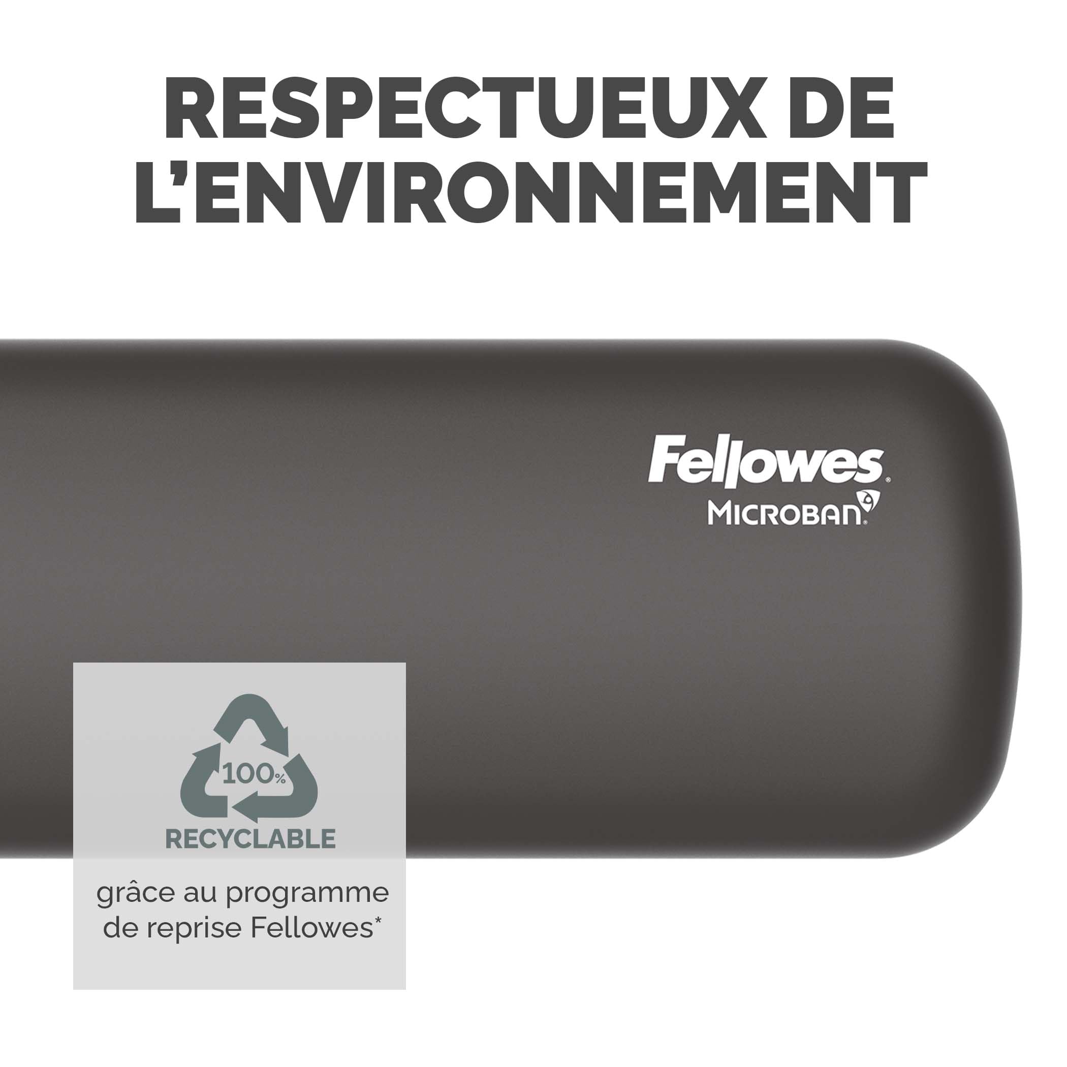 FELLOWES Repose-poignets clavier Breyta - Noir