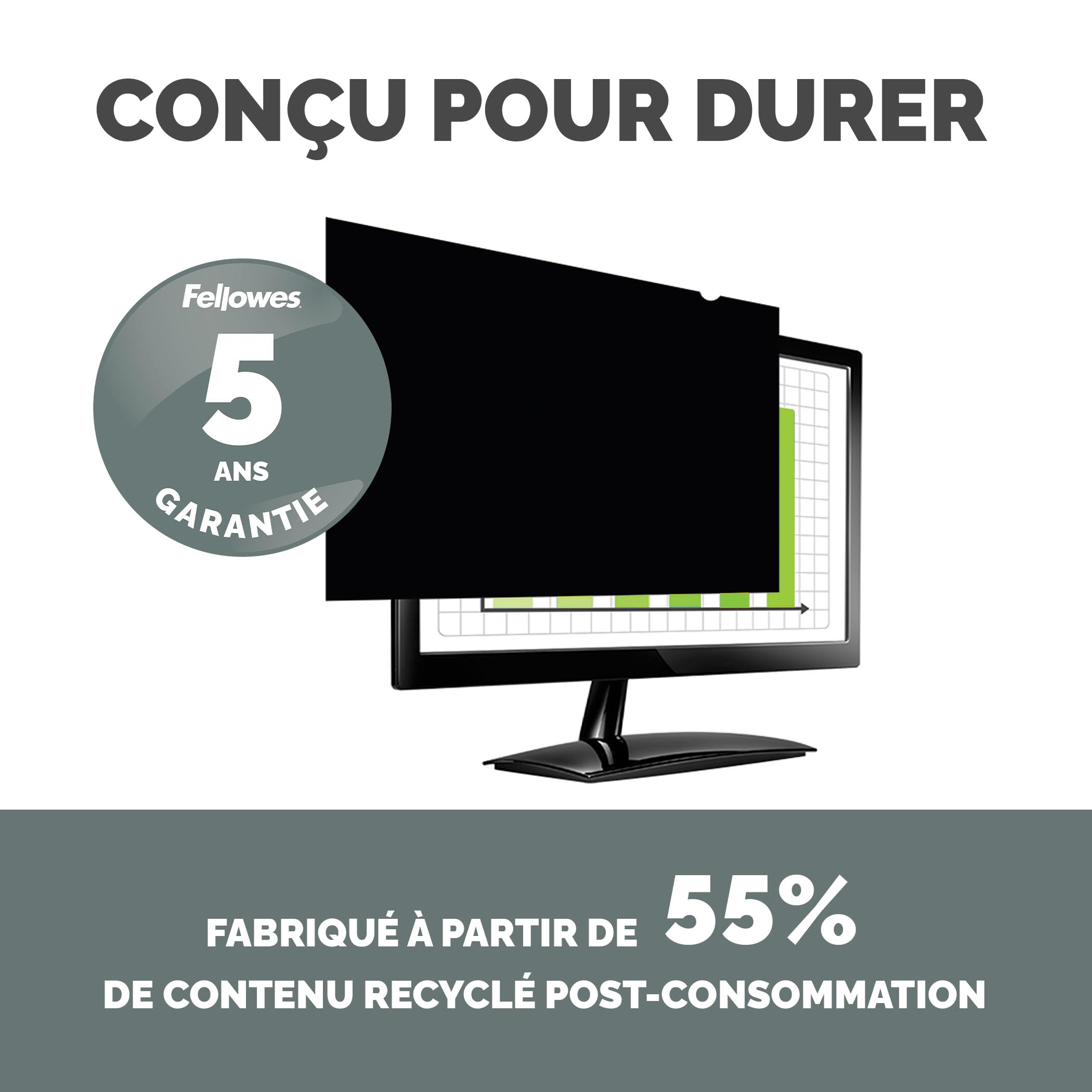 FELLOWES 23.8IN - 16.9 FILTRE PRIVASCREEN