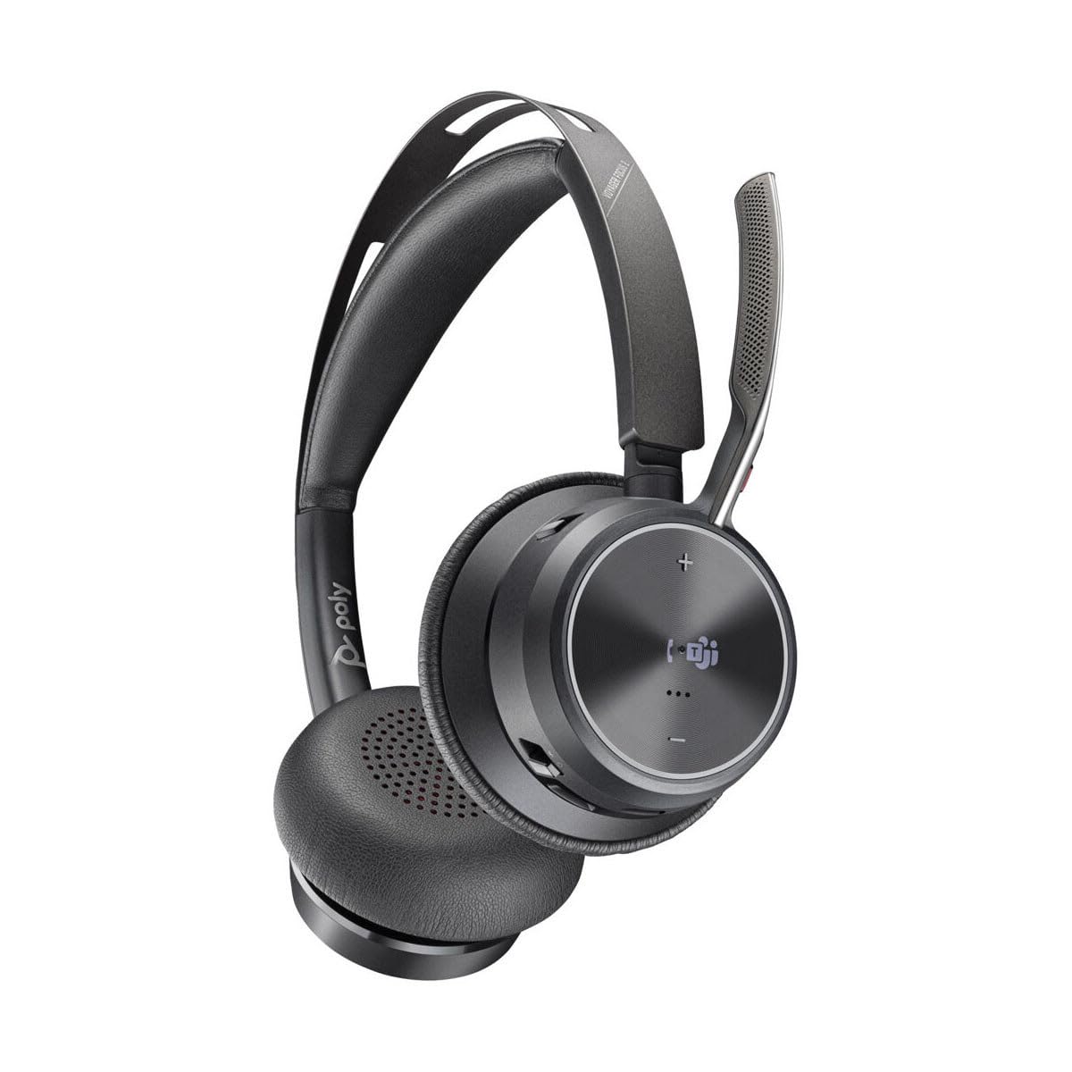 HP Poly Voyager Focus 2 Microsoft Teams Certified USB-C Bluetooth Headset +USB-C/A Adapter + Charging Stand No localization