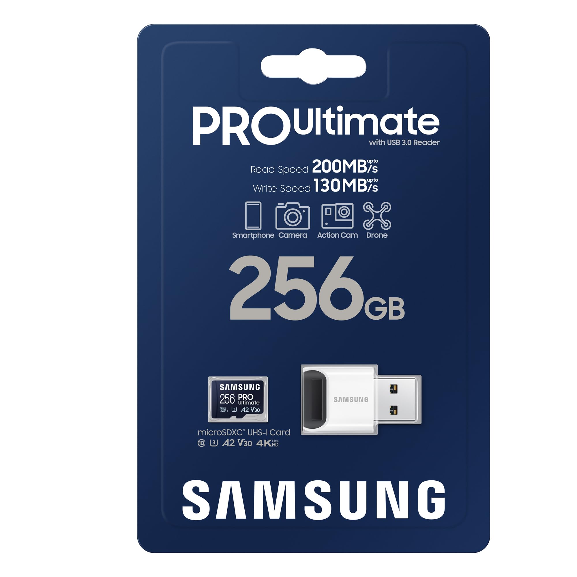 Micro SD 256GB PRO Ultimate+microSD read