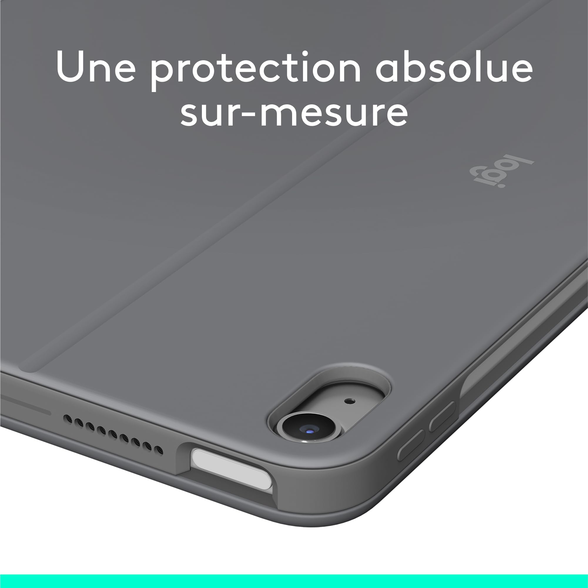 LOGITECH Combo Touch iPad Air 11p M2 OXFORD GREY (FRA)
