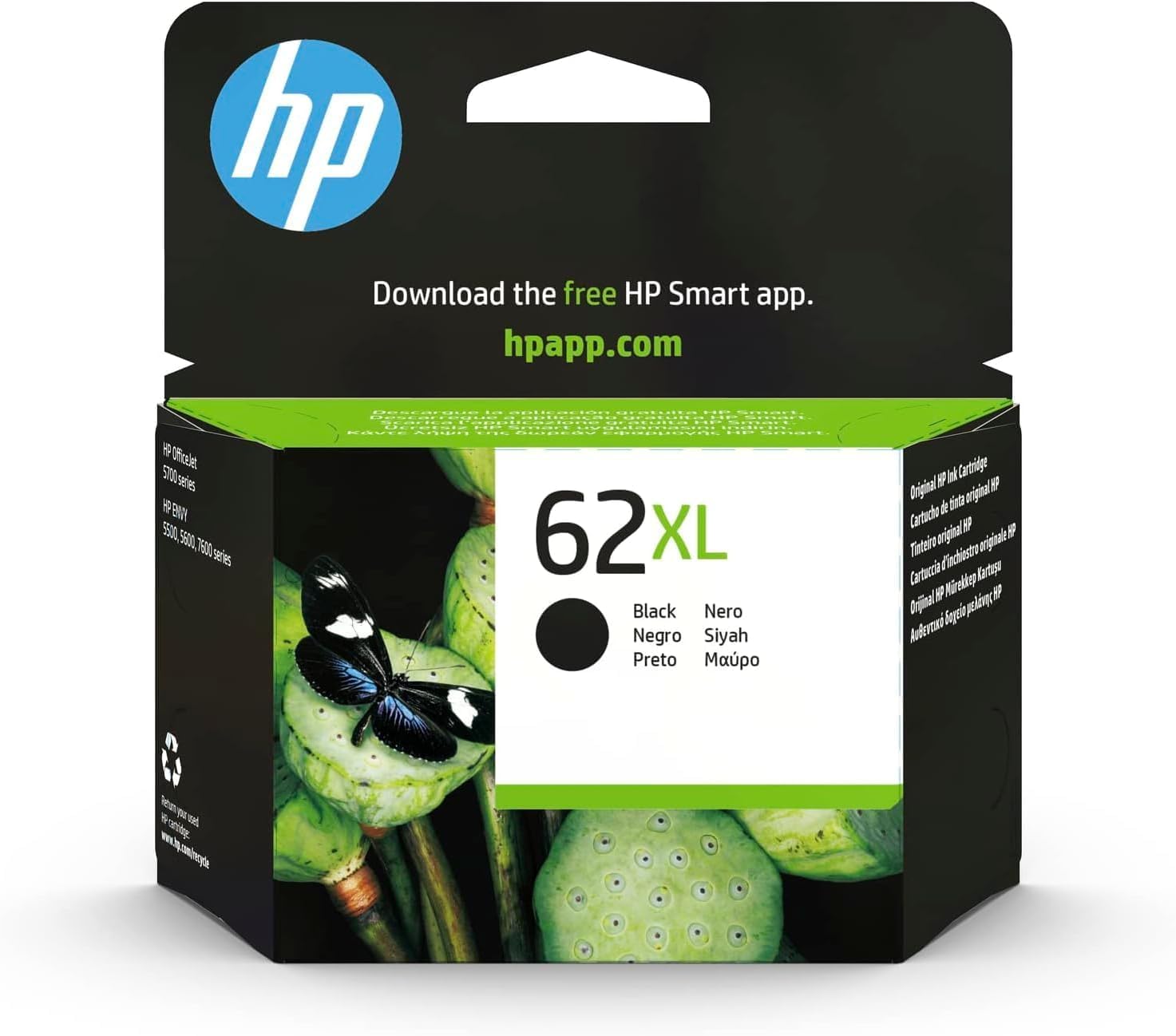 HP 62XL original Ink cartridge C2P05AE UUS black high capacity 1-pack