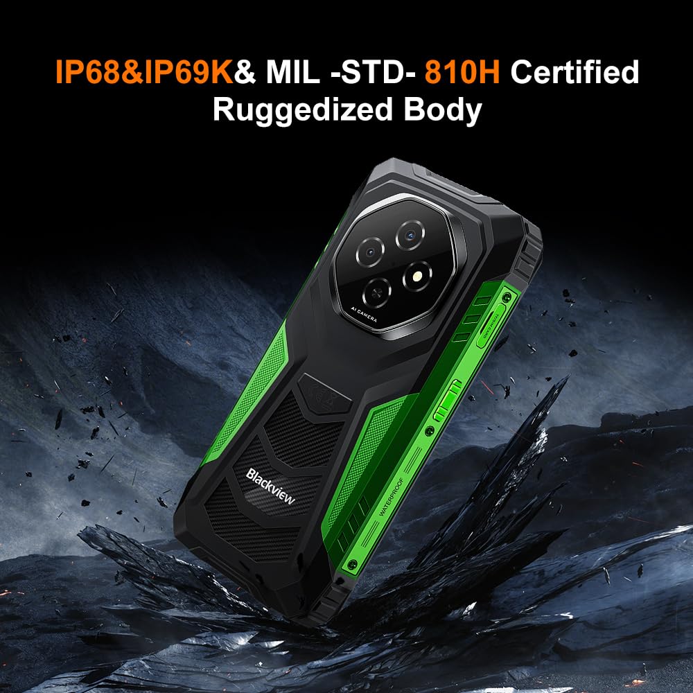 Blackview FORT 1 (6.56'' -  NFC - 128 Go, 4 Go de RAM - 10000mAh) Orange