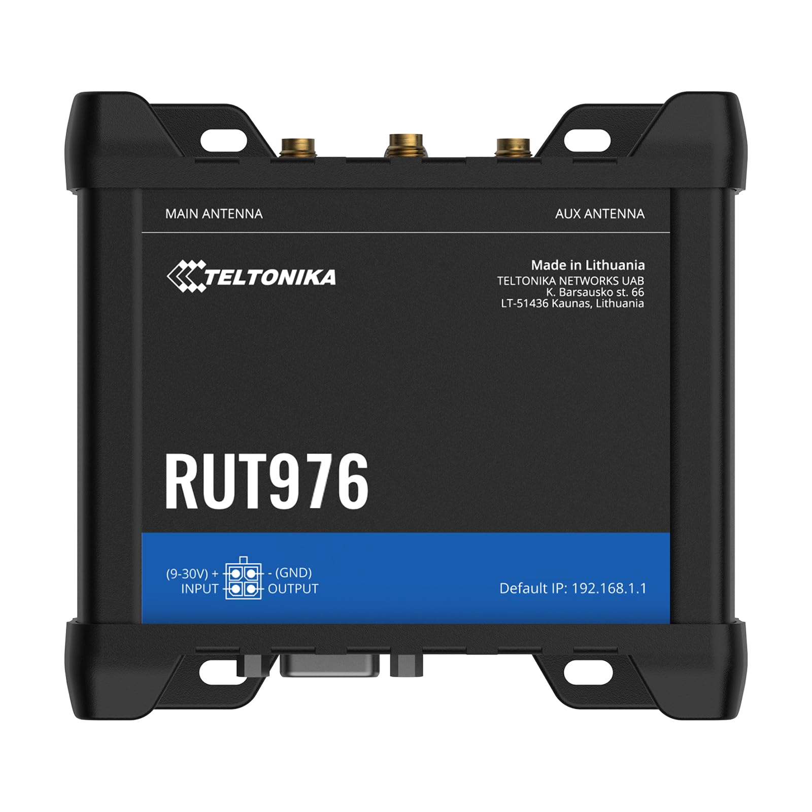 TELTONIKA NETWORKS RUT976 DUAL SIM Redcap 5G/4G/LTE RS232 RS485 I/O WiFi GNSS Router
