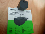 BELKIN 25W USBC PD WALL CHARGER WITH PPS BLACK