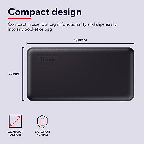 TRUST Powerbank PRIMO 15.000 mAh ECO - Black