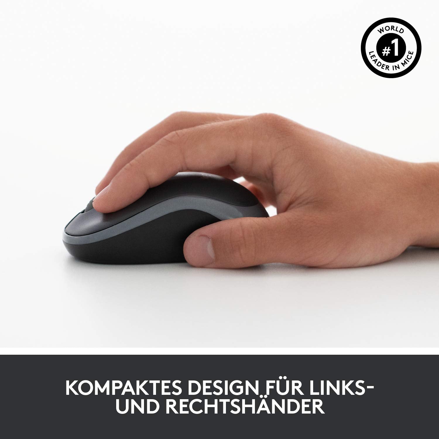 Logitech 920-004511 clavier Souris incluse Maison RF sans fil QWERTZ Allemand Noir