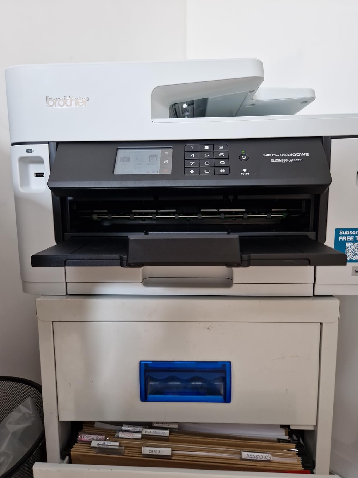BROTHER MFCJ4340DWE ECOPRO Inkjet Multifunction Printer 4in1 20/19ppm 1200x2400dpi (P)