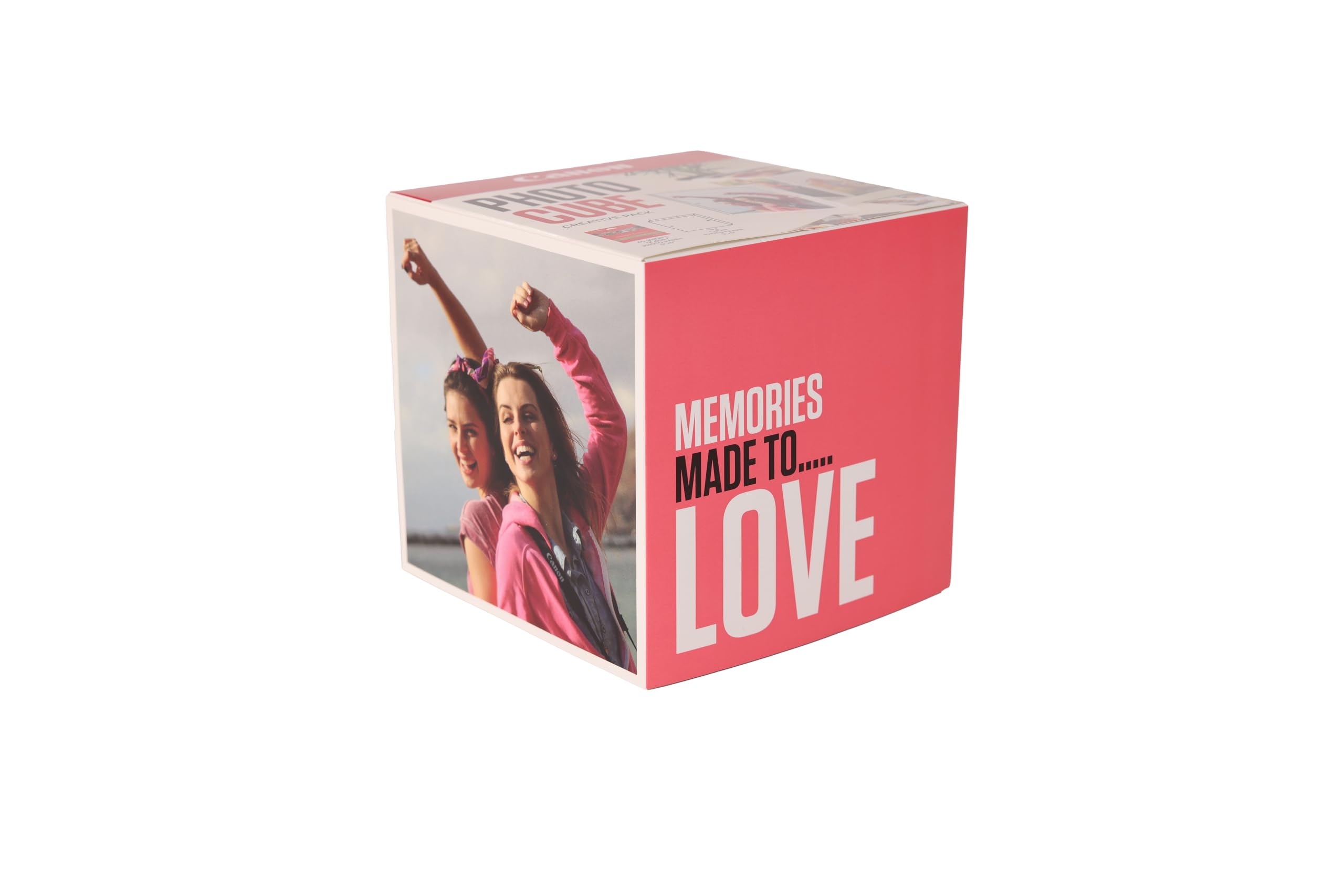 CANON pp-201 Ink Cartridge 5x5 Photo Cube Creative Pack White Pink