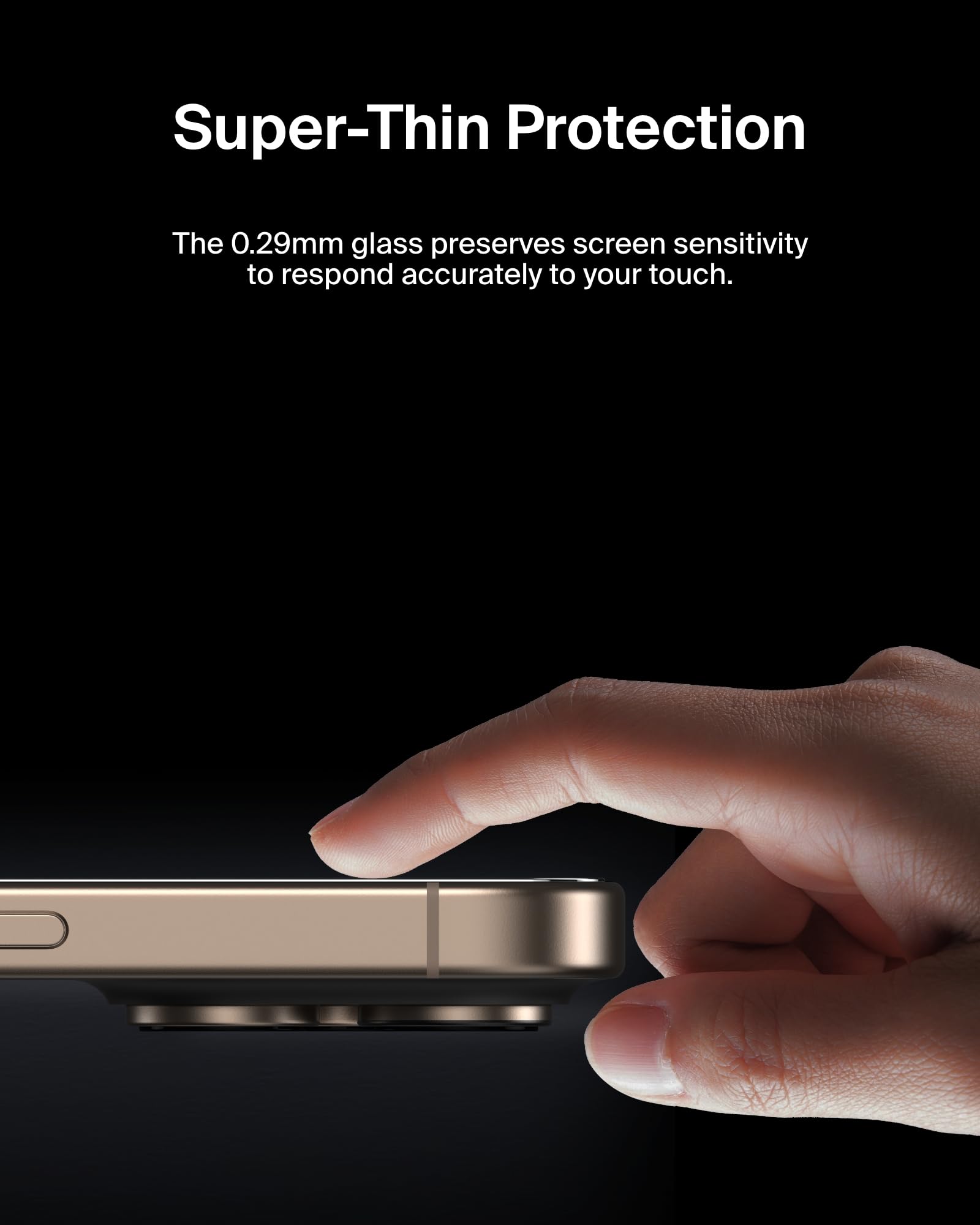 BELKIN ScreenForce Pro Invisiglass Privacy AM Screen Protector - iPhone 16 Pro