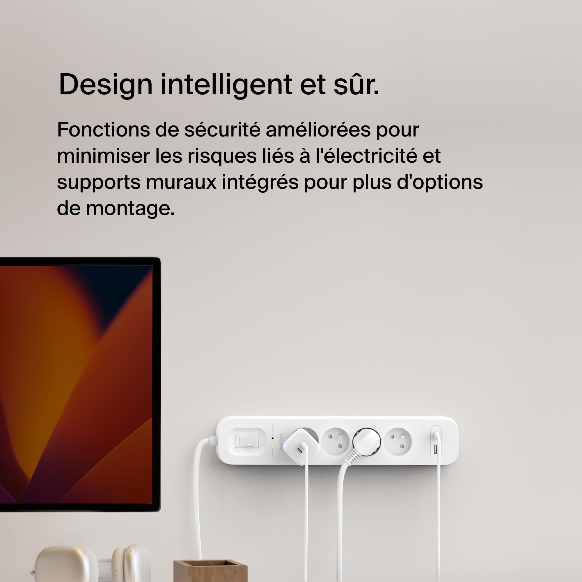 BELKIN Surge Protection with USB C 4 Outlet