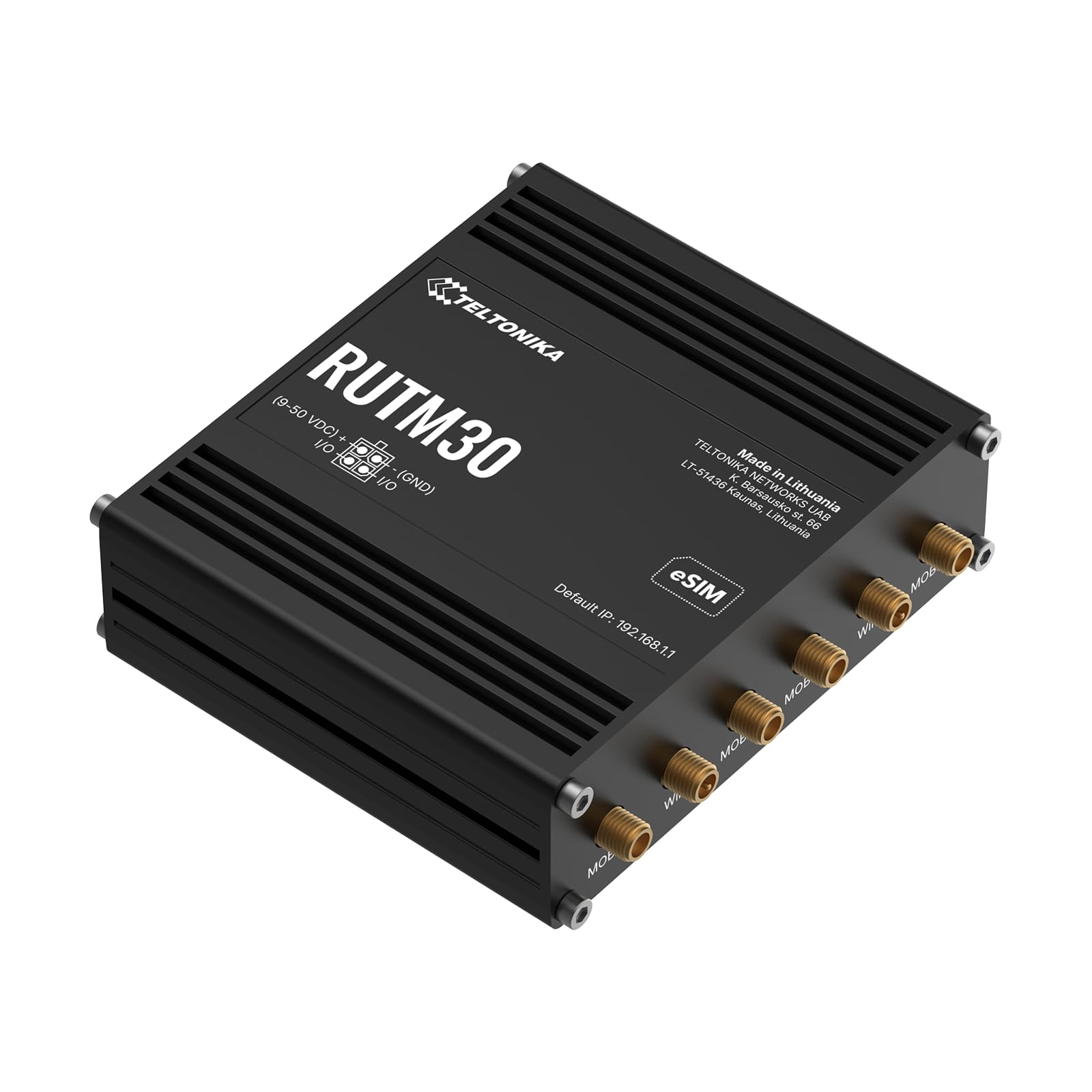 TELTONIKA NETWORKS RUTM30 DUAL SIM eSIM 5G/4G/LTE/3G Router
