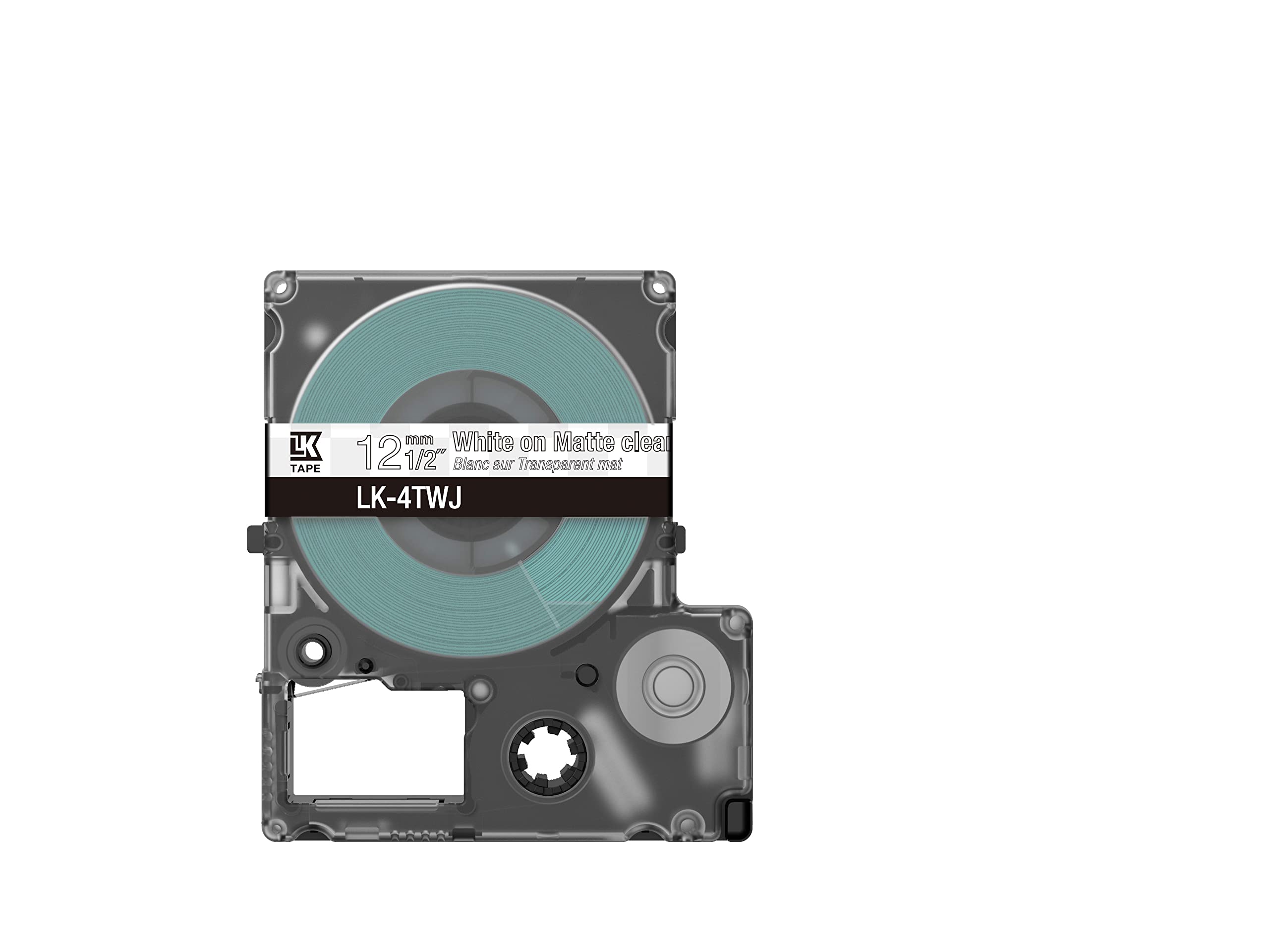 EPSON Matte Tape Clear/Black 24mm 8m LK-6TBJ