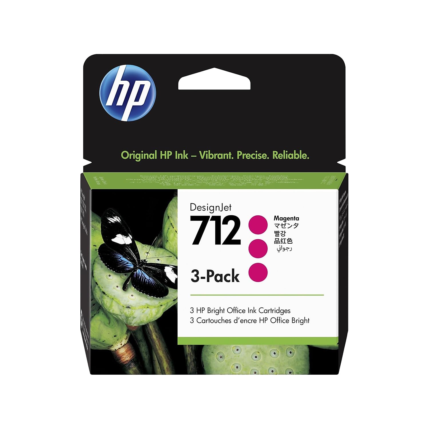 HP 712 3-Pack 29-ml Magenta DesignJet Ink Cartridge