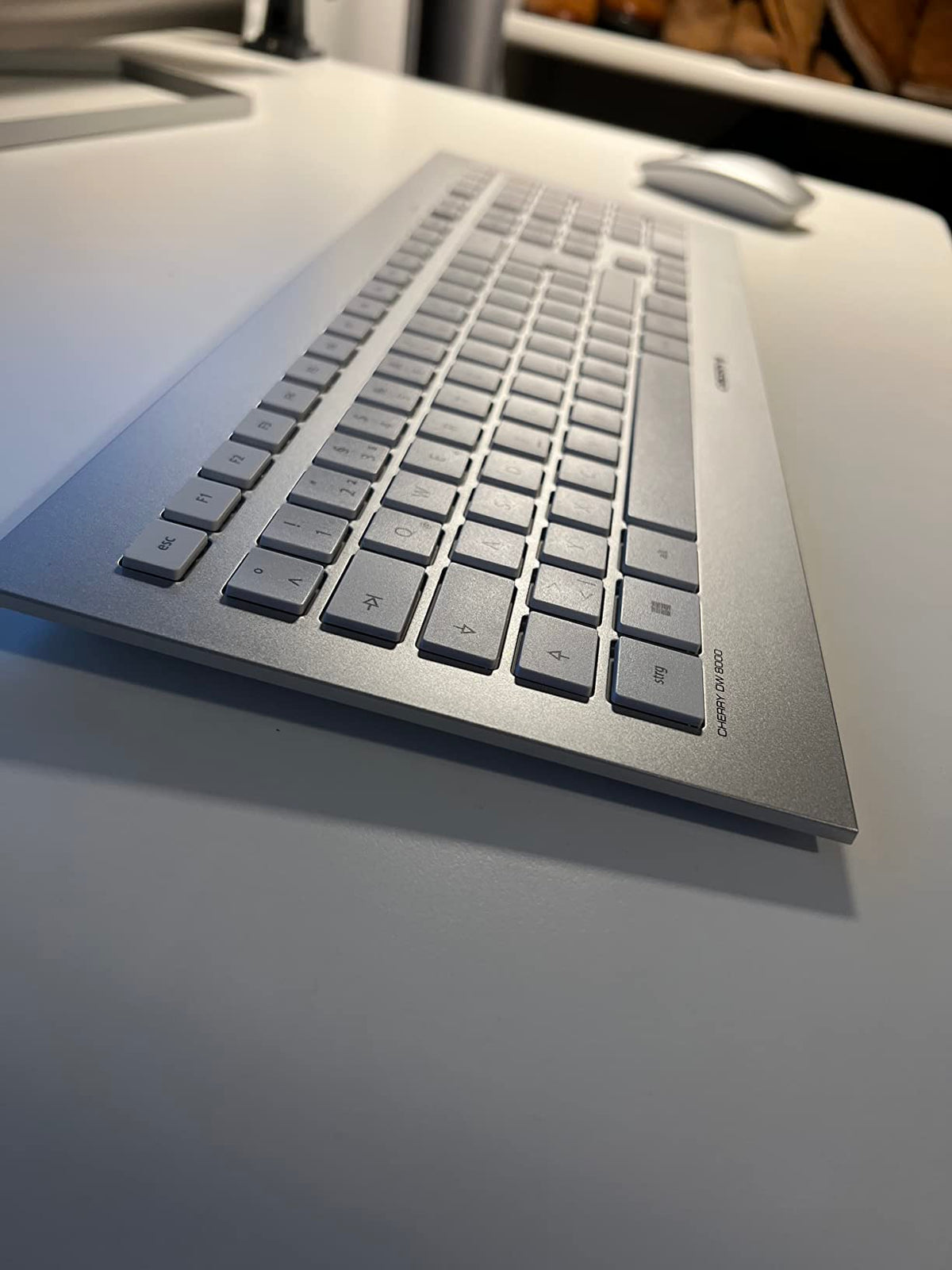 CHERRY Pack clavier & souris DW 8000 Sans fil Argent/Blanc