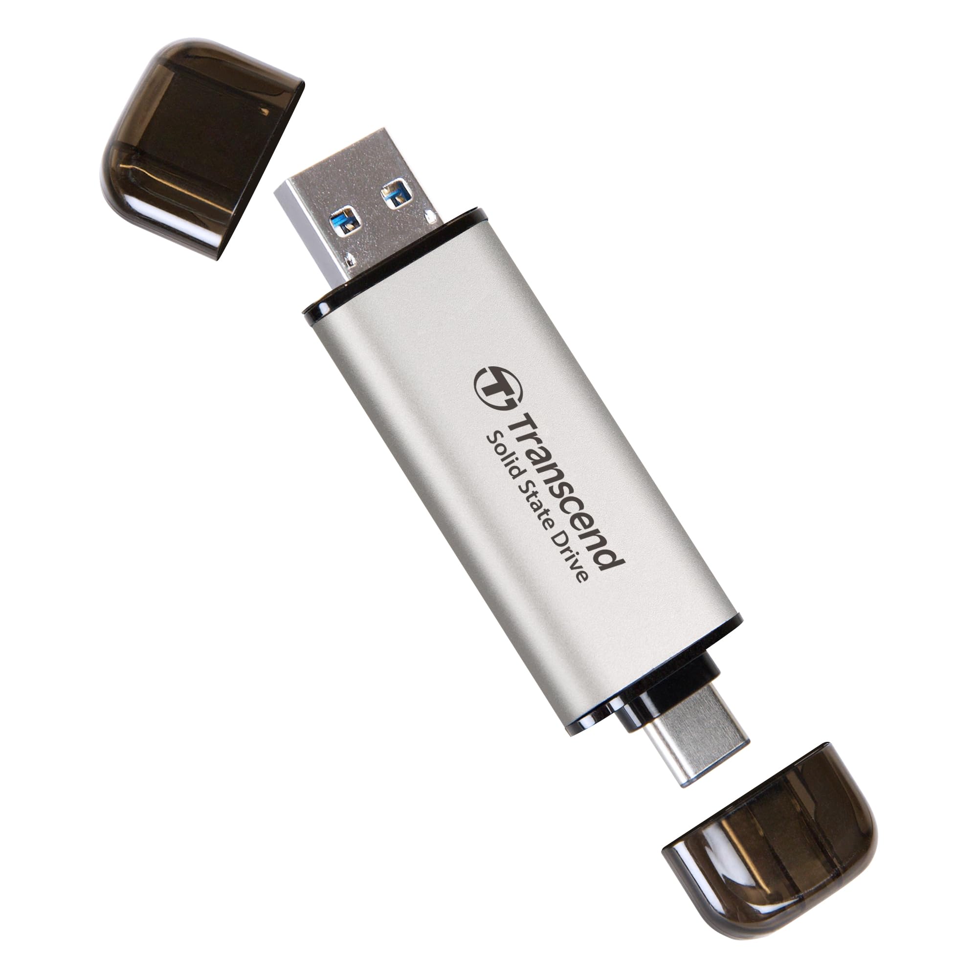 TRANSCEND ESD310S 1To External SSD USB 10Gbps Type C/A Silver