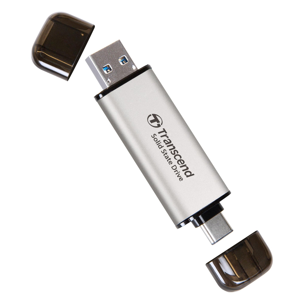 TRANSCEND ESD310S 2To External SSD USB 10Gbps Type C/A Silver
