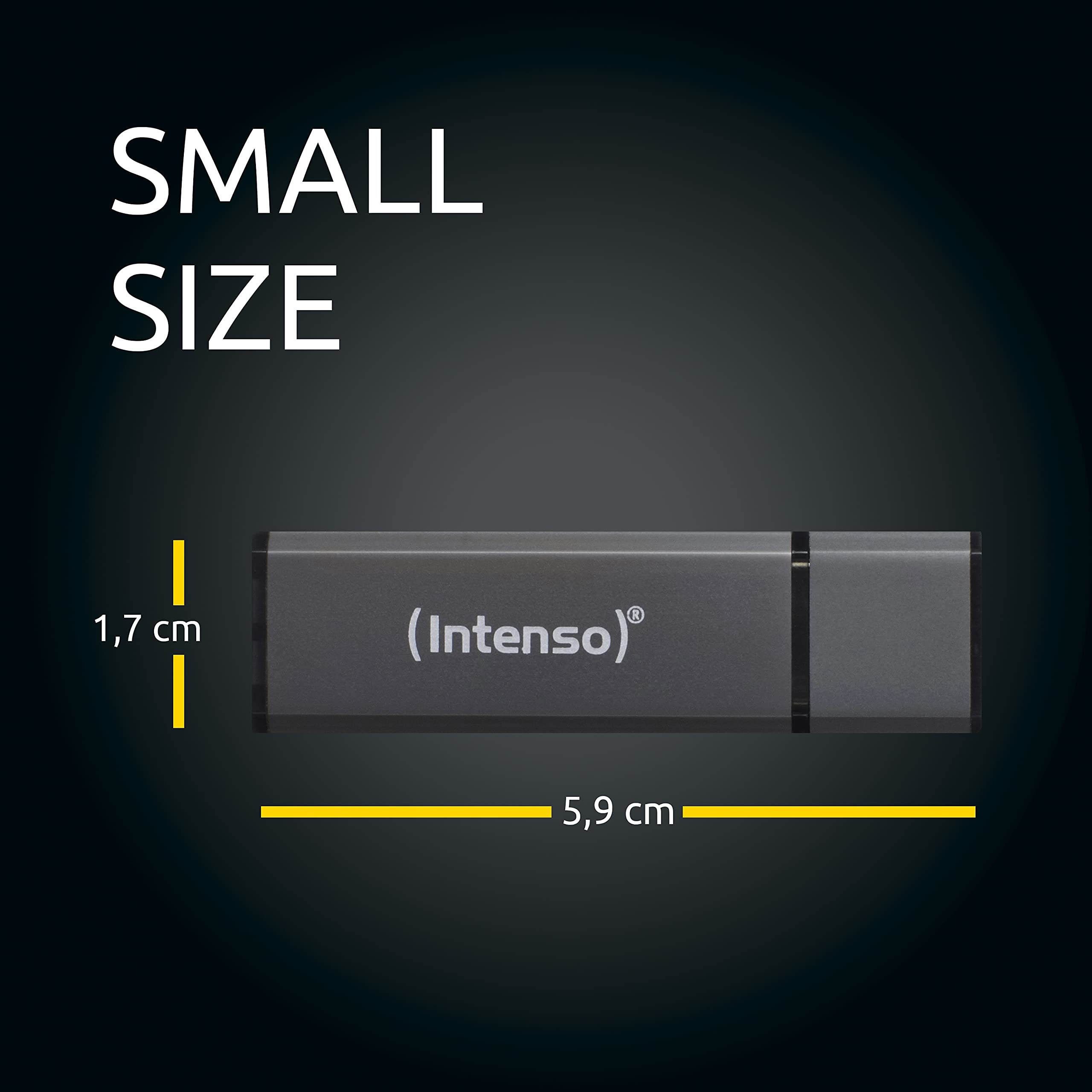 INTENSO Clé USB 2.0 Alu Line - 4 Go Anthracite