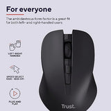 TRUST Souris sans fil silencieuse MYDO SILENT Noire - ECO