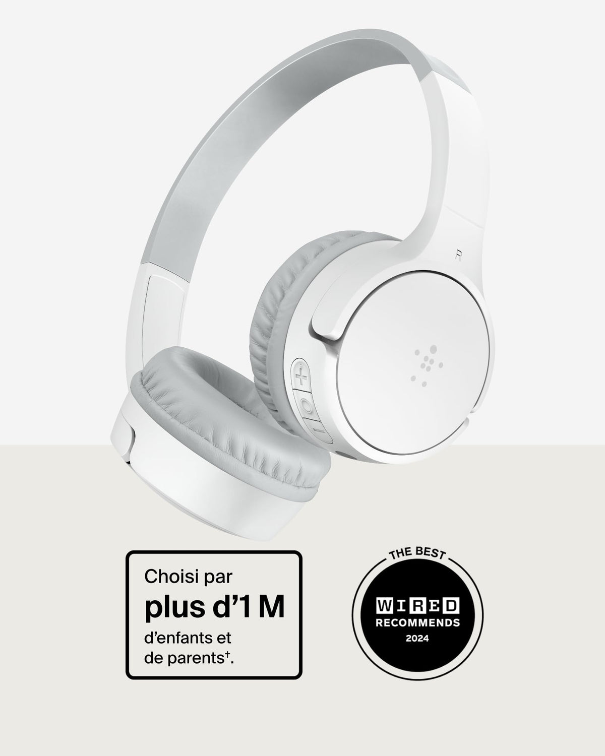 BELKIN Soundform Mini Kids Headphones White