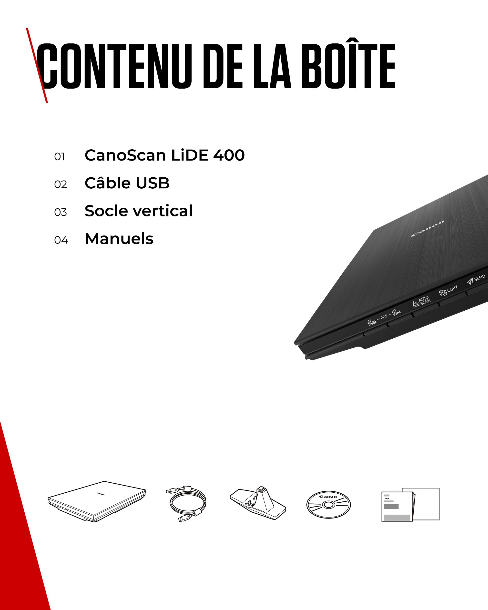 CANON CanoScan LiDE 400 Flatbed scanner Contact Image Sensor CIS A4/Letter 4800x4800dpi USB-C