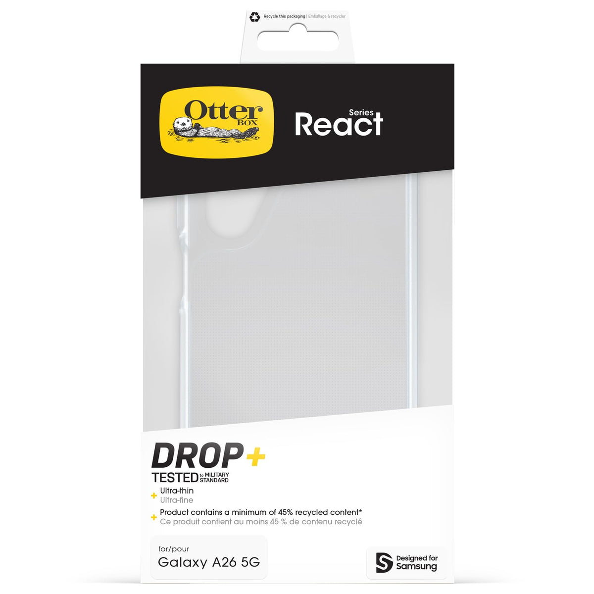 OtterBox React Galaxy A26 5G - clear