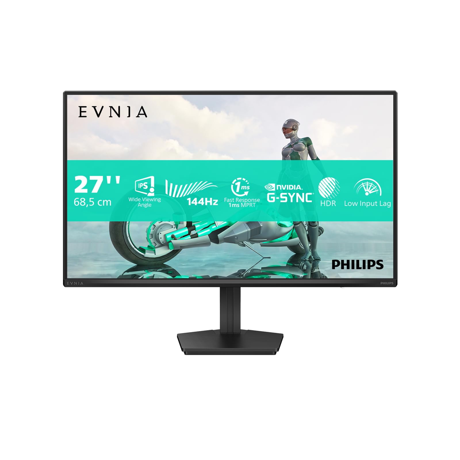 PHILIPS Evnia 3000 27M2N3200NF Ecran Gaming - 27p - 1920 x 1080 FHD- 144 Hz - IPS - 300cd/m² - 1500:1 - HDR10 - 0.5 ms - HDMI- DP