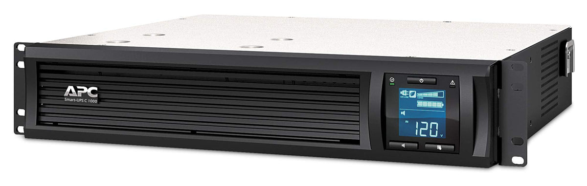 APC Smart-UPS C UPS rack-mountable AC 230V 600Watt 1000VA USB serial output connectors 4 2U Black with APC SmartConnect