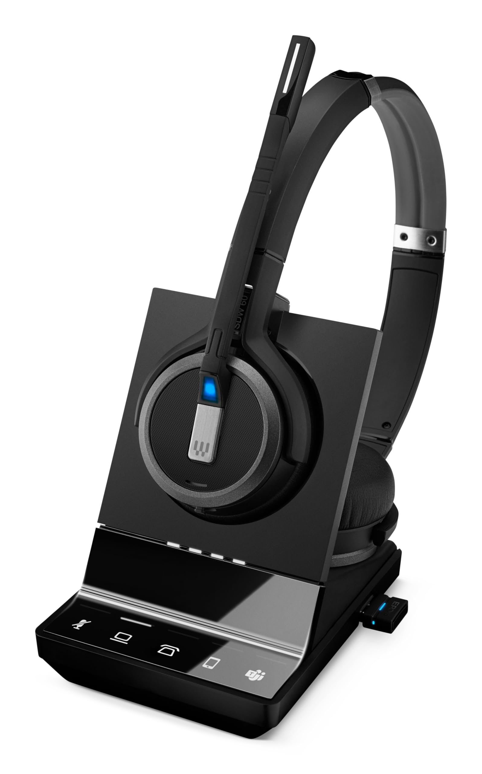 EPOS IMPACT SDW 5066T EU/UK/AUS Wireless DECT Headset UC ready with base station for phone mobile and PC incl dongle Teams certified