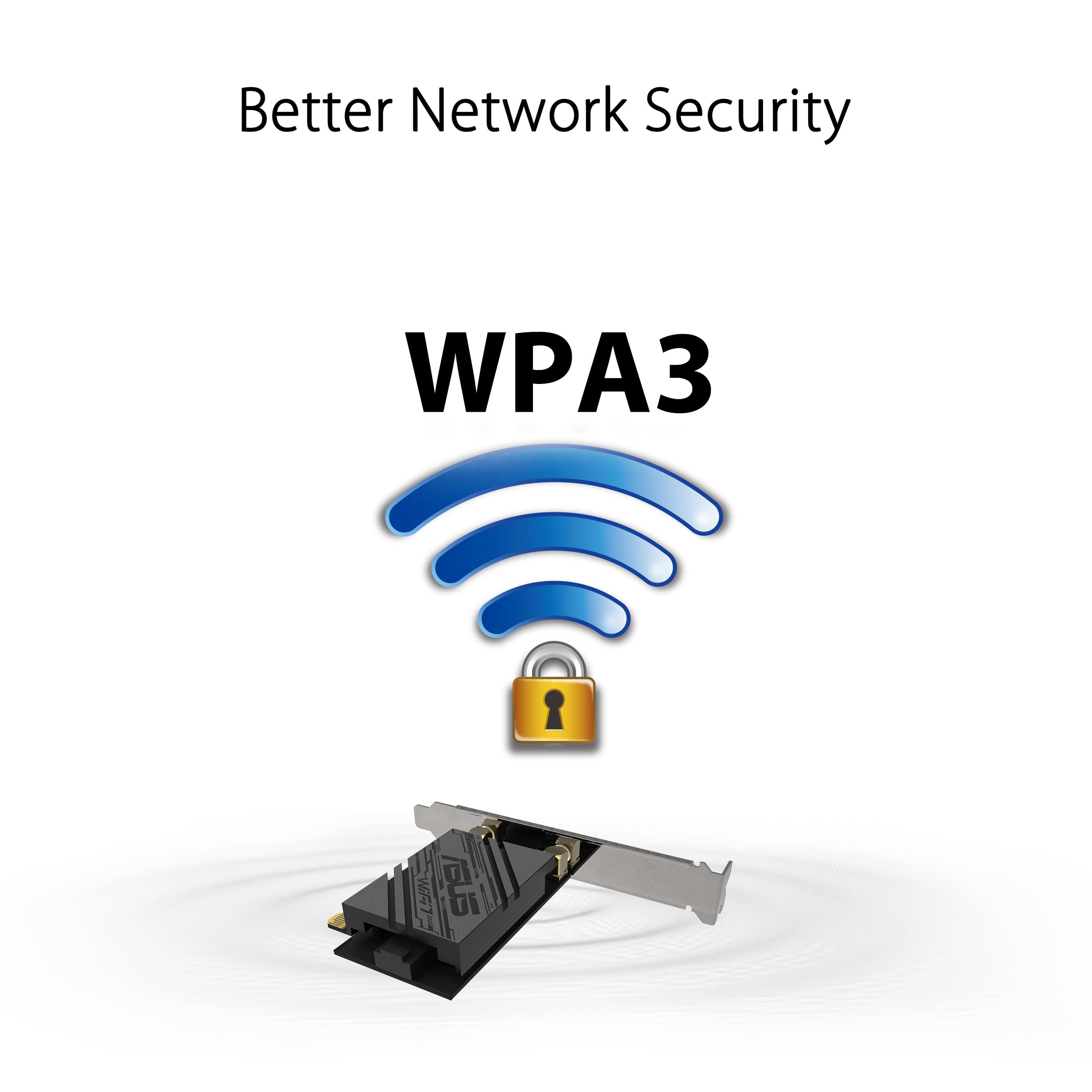 ASUS PCE-BE92BT WiFi 7 PCI-E Adapter with 2 external antennas and magnetized base