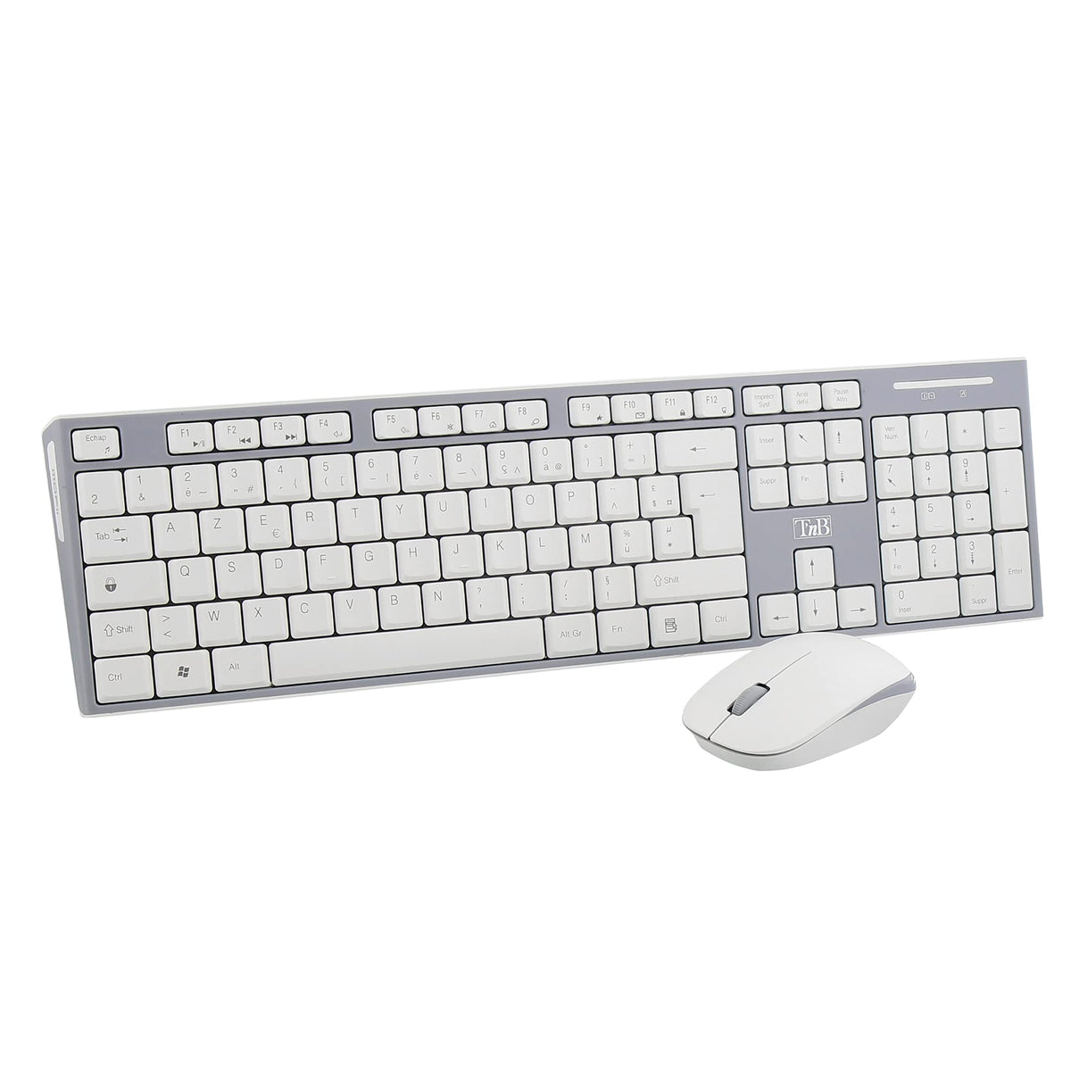 TNB CLASSY Wireless Keyboard/Mouse Combo Azerty High-End Finishes Compact Keyboard With Flat Comfortable And Silent Keys