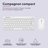 TRUST Pack clavier & souris sans fil LYRA Bluetooth - blanc (FR)