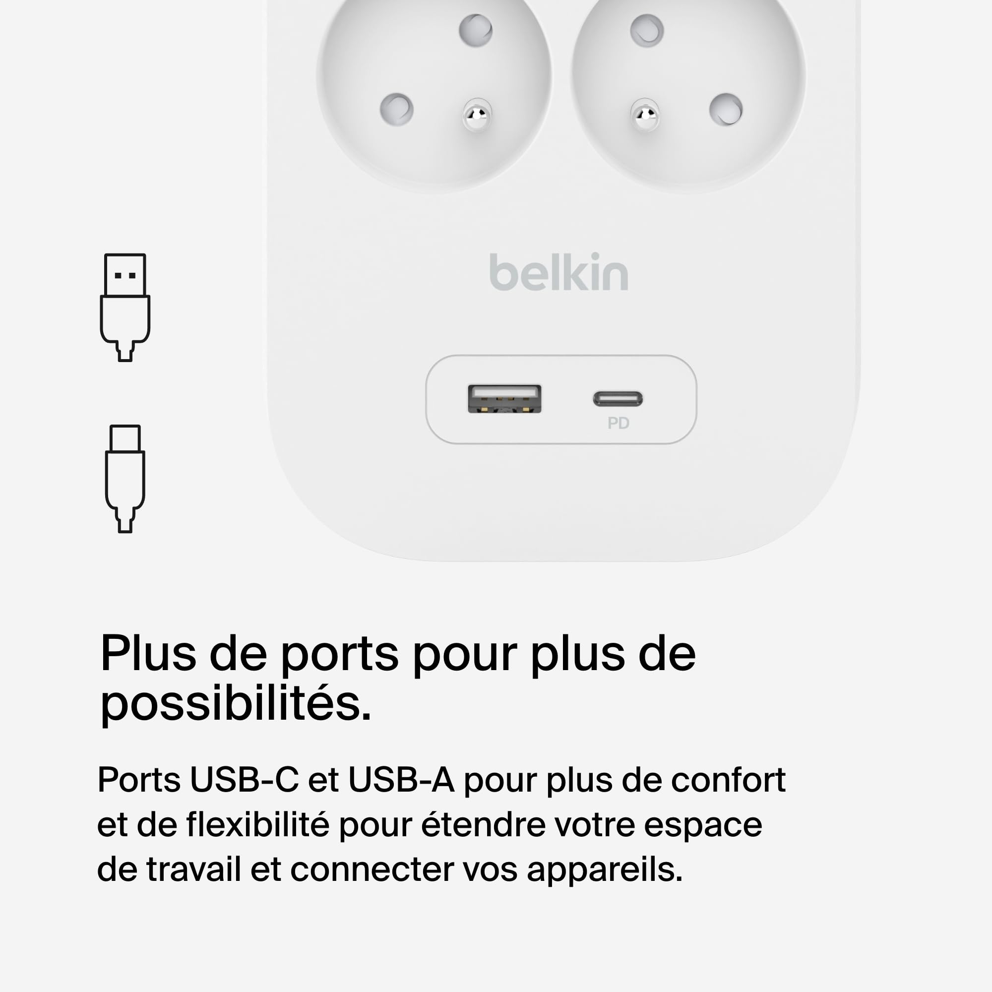 BELKIN Surge Protection with USB C 6 Outlet