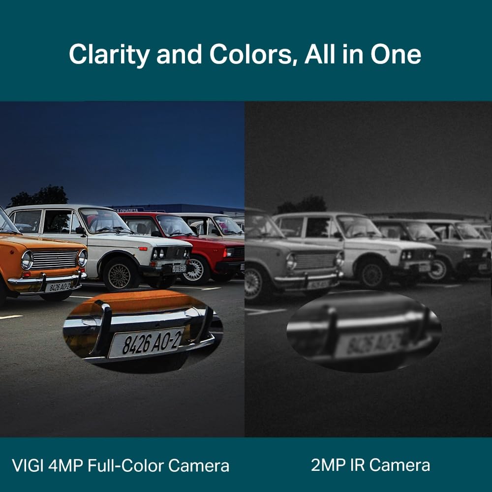 TP-LINK VIGI C540V 4MP Dual-Lens Varied Focal Full-Color PT Camera 25fps/30fps 2560x1440