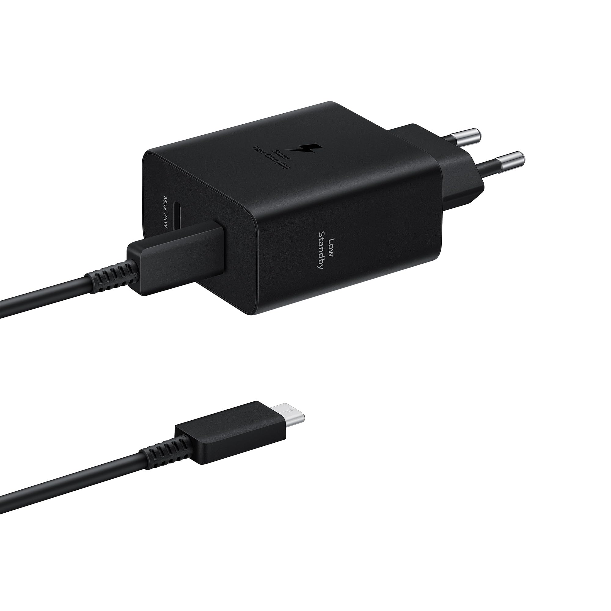 SAMSUNG ULTRA FAST DUO 50W or 2x 25W mains charger GaN with 45W 1.8m cable