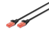 Digitus DK-1612-030/BL câble de réseau Noir 3 m Cat6 U/UTP (UTP)