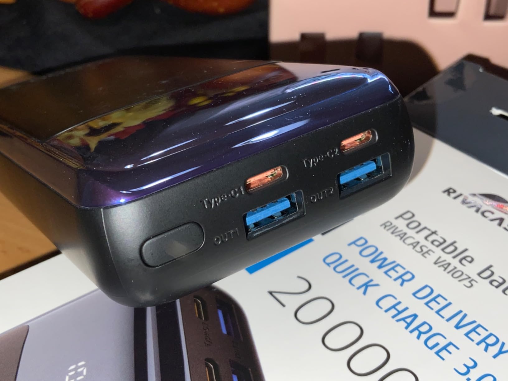 Powerbank 20000mAh pour laptop 45W charge ultra rapide power