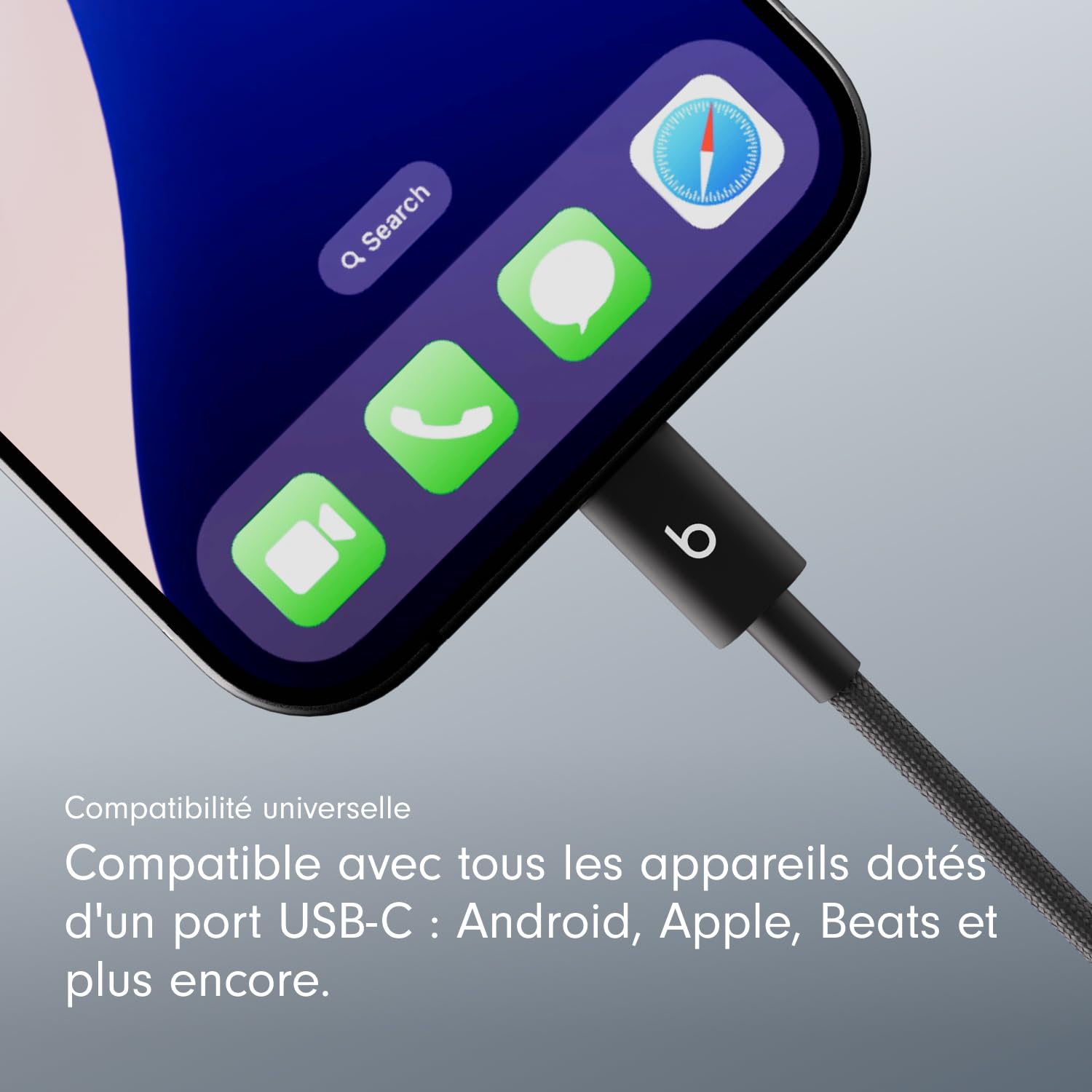 Beats USB C To C Cable 1.5M Blk