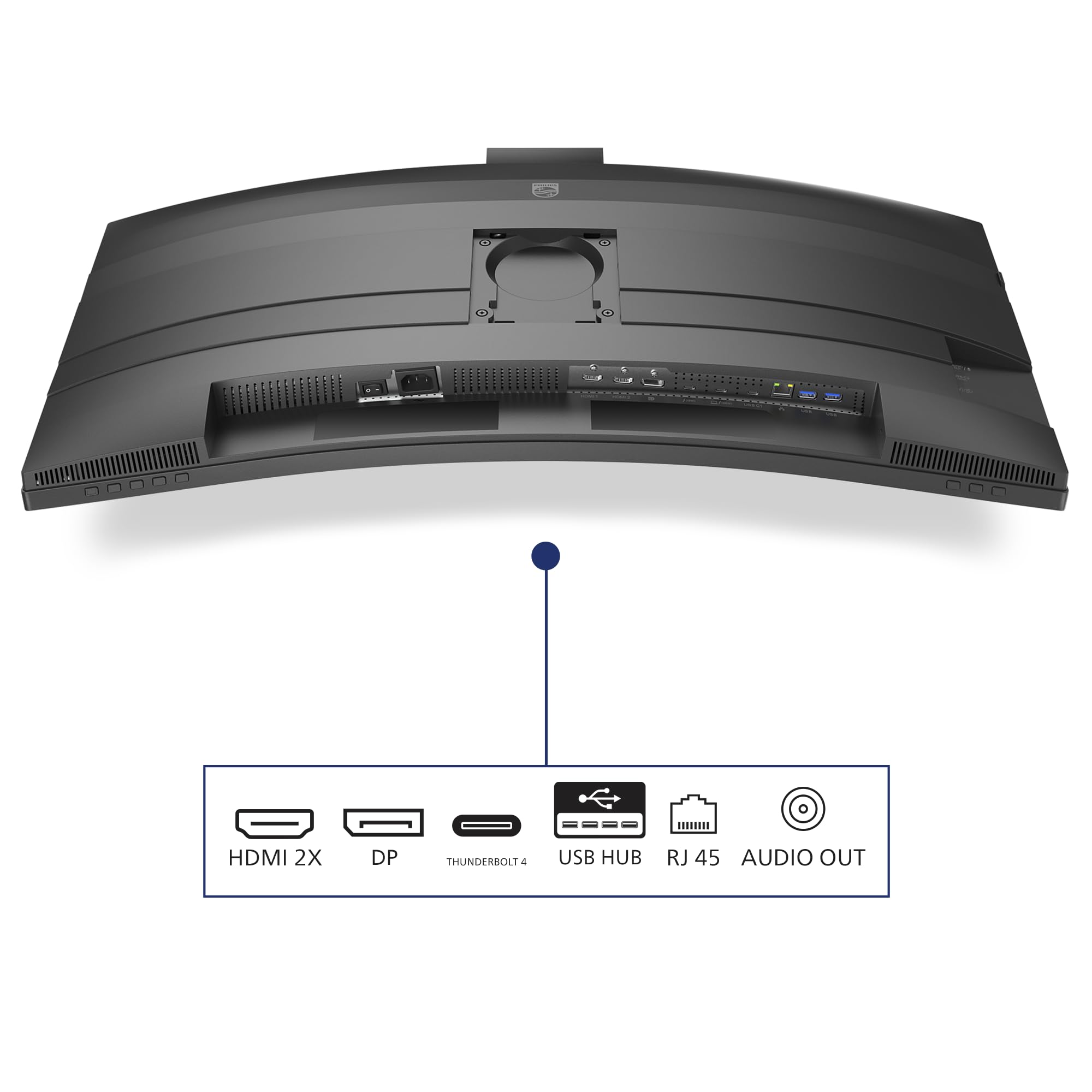 PHILIPS 49B2U6903CH/00 48.8p 5120x1440 VA Curved H/A 170mm SUPERWIDE USB-C 75Hz DP 2xHDMI USB HUB SPEAKERS webcam