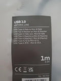 LINDY Câble USB 2.0 type A vers Mini-B Anthra Line 3m