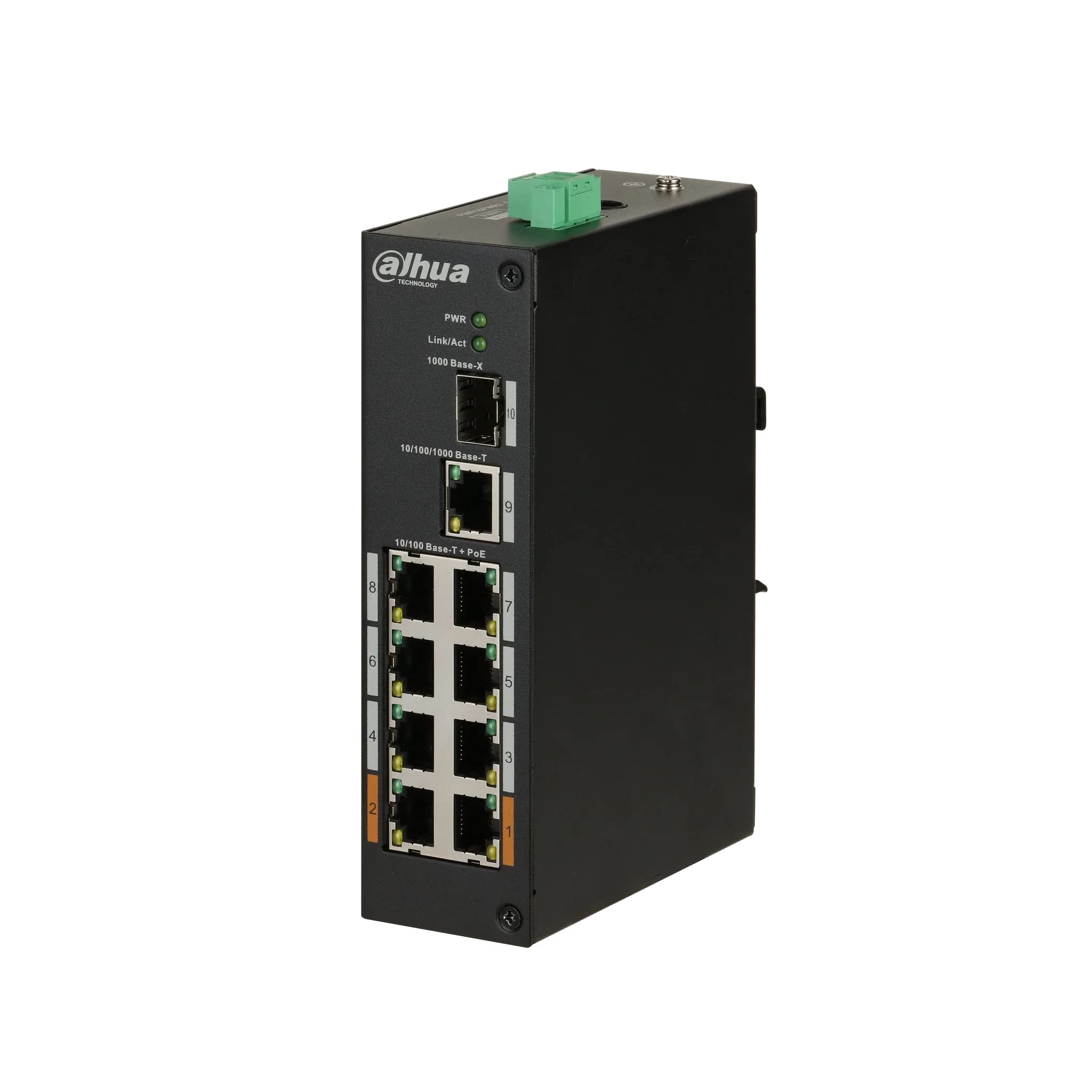 Dahua PFS3110-8ET-96-V2 Commutateur de bureau non géré 10 ports avec 8 ports PoE
