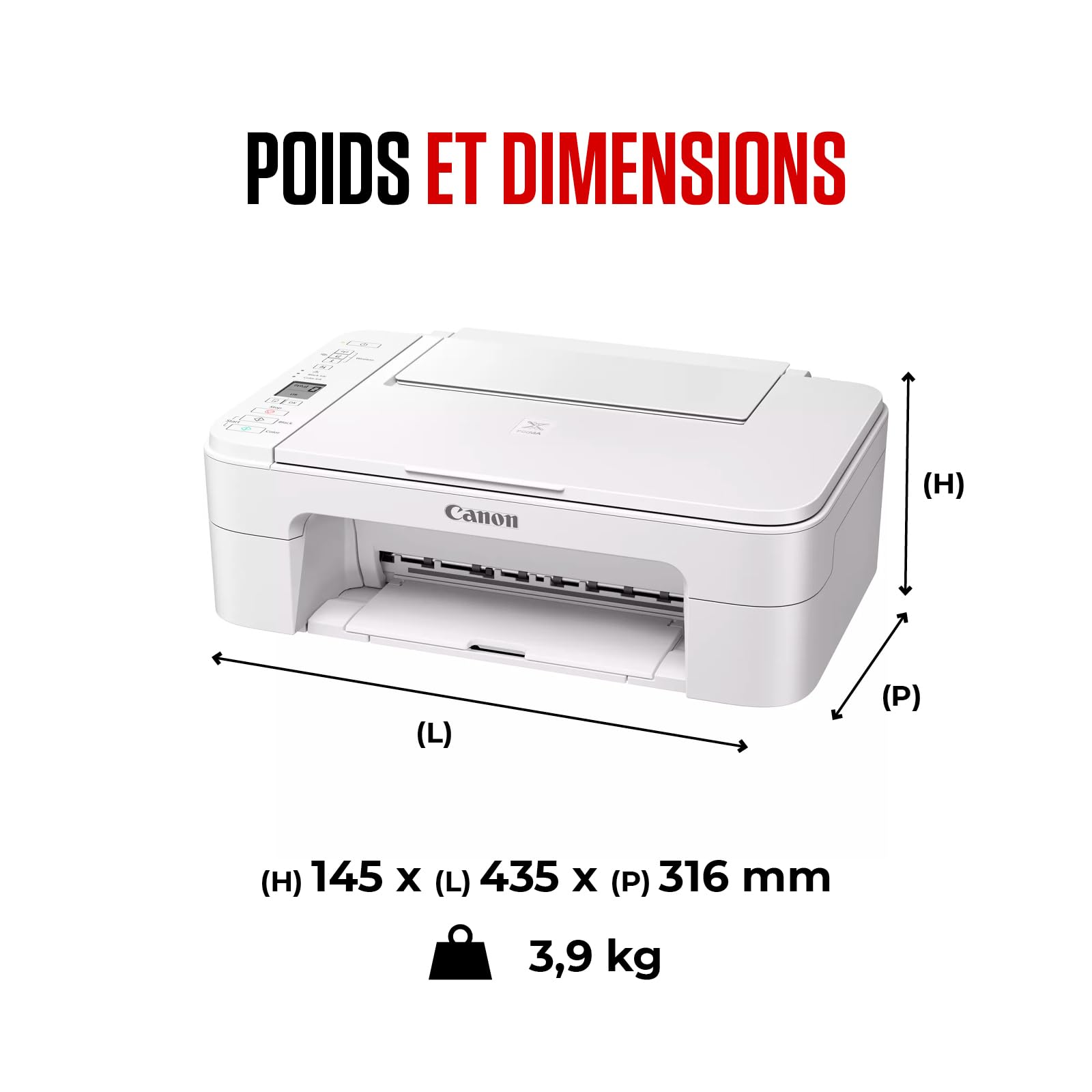 Canon PIXMA TS3351 Jet d'encre A4 4800 x 1200 DPI Wifi