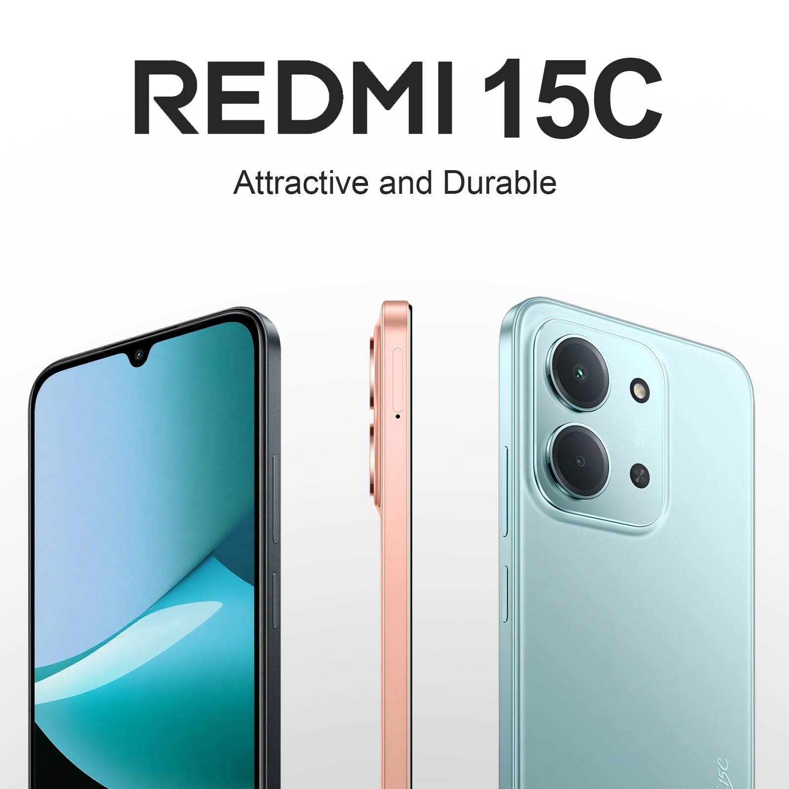 Xiaomi Redmi 15C 4G (6.9''- NFC - 128 Go, 4 Go RAM) Noir