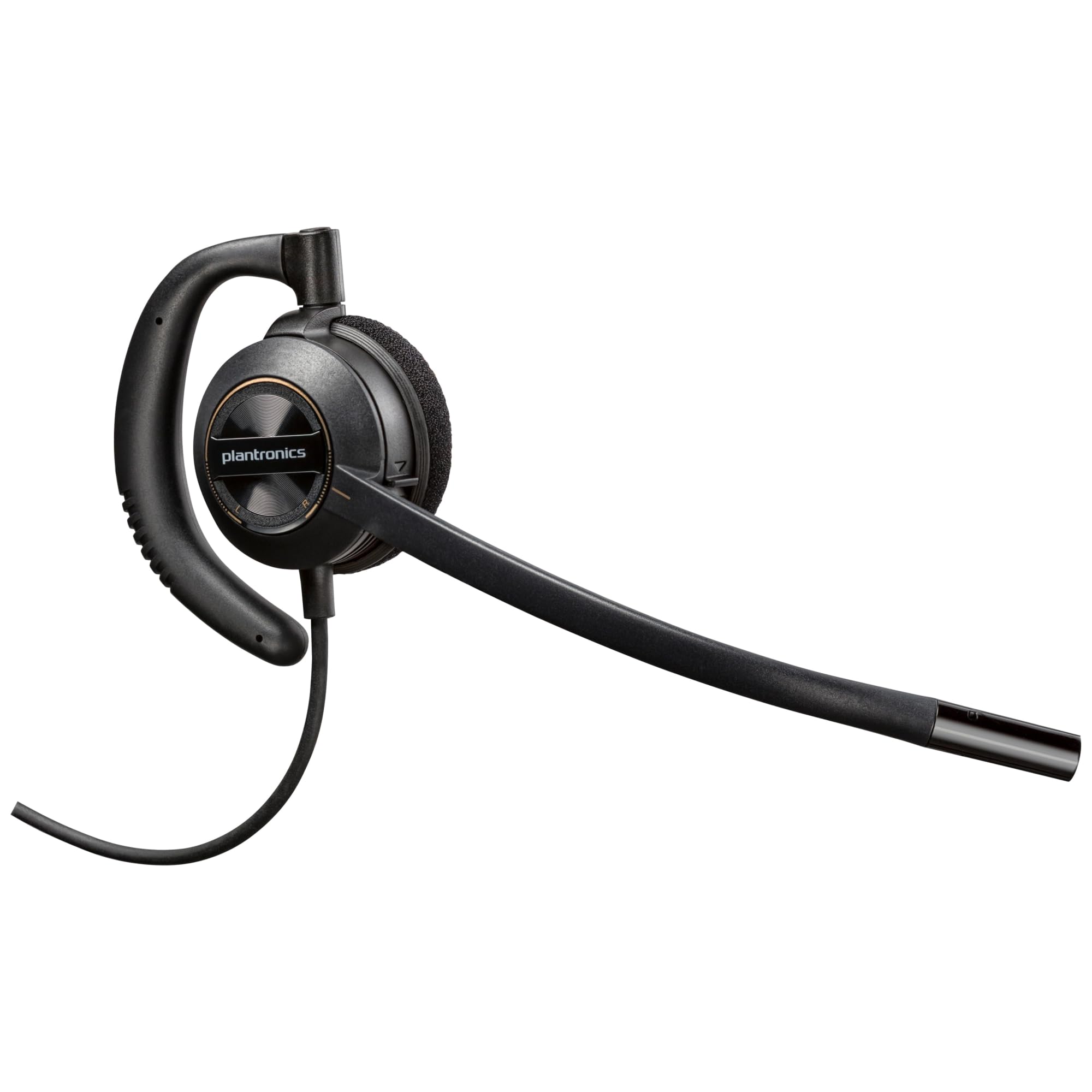 HP Poly EncorePro 530D with Quick Disconnect Discreet Digital Headset TAA Avec fil Crochets auriculaires Appels/Musique Noir