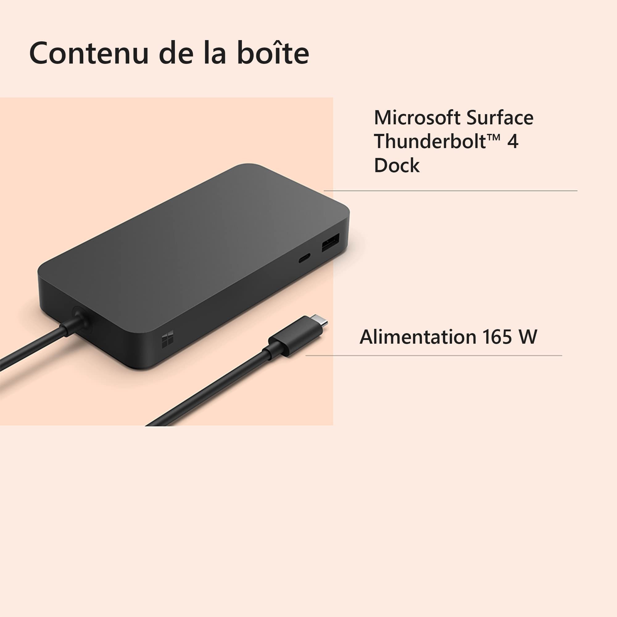 Surface TB4 Dock XZ/NL/FR/DE Black