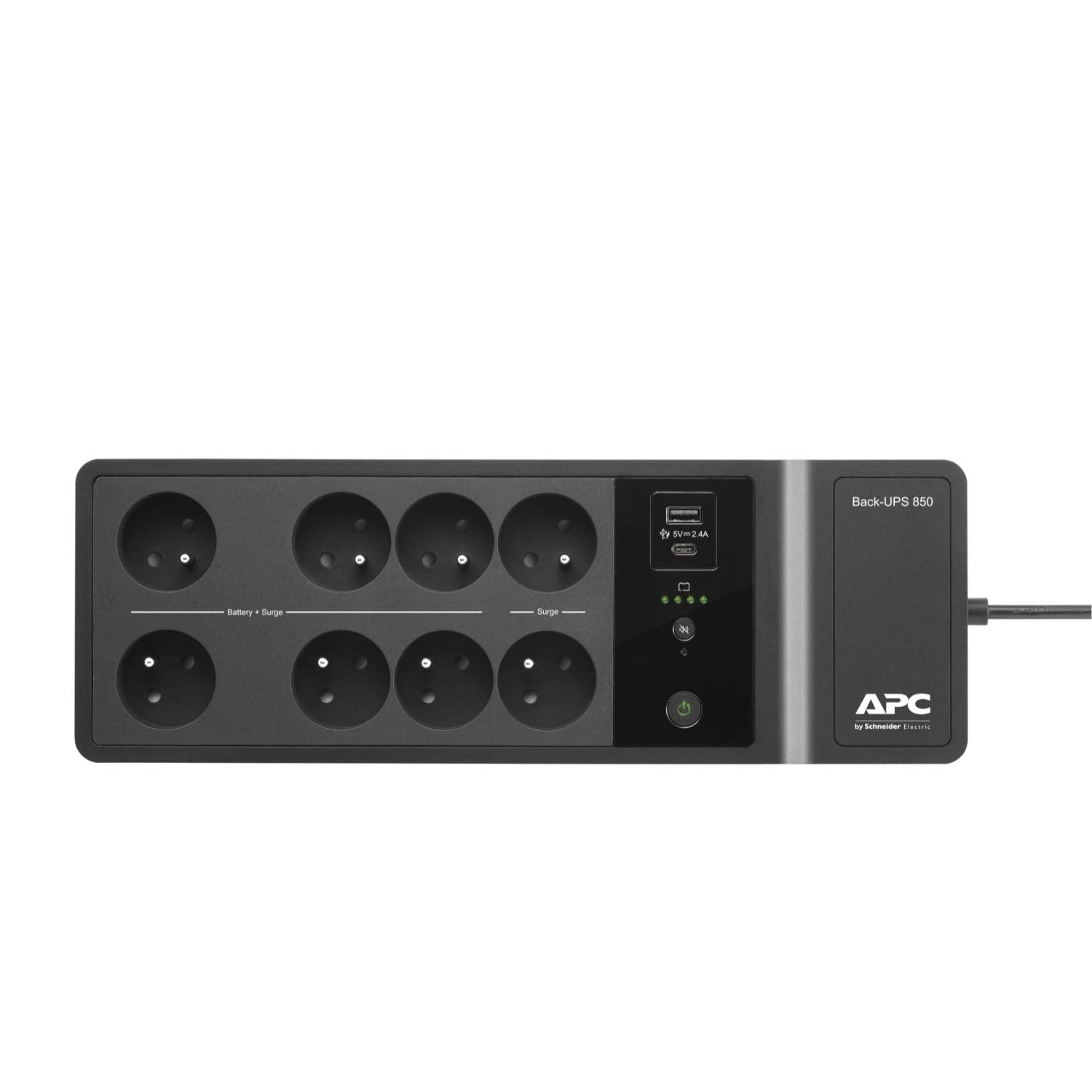 APC Back-UPS BE850G2-FR UPS AC 220/230V 520Watt 850VA USB output connectors 8 Black
