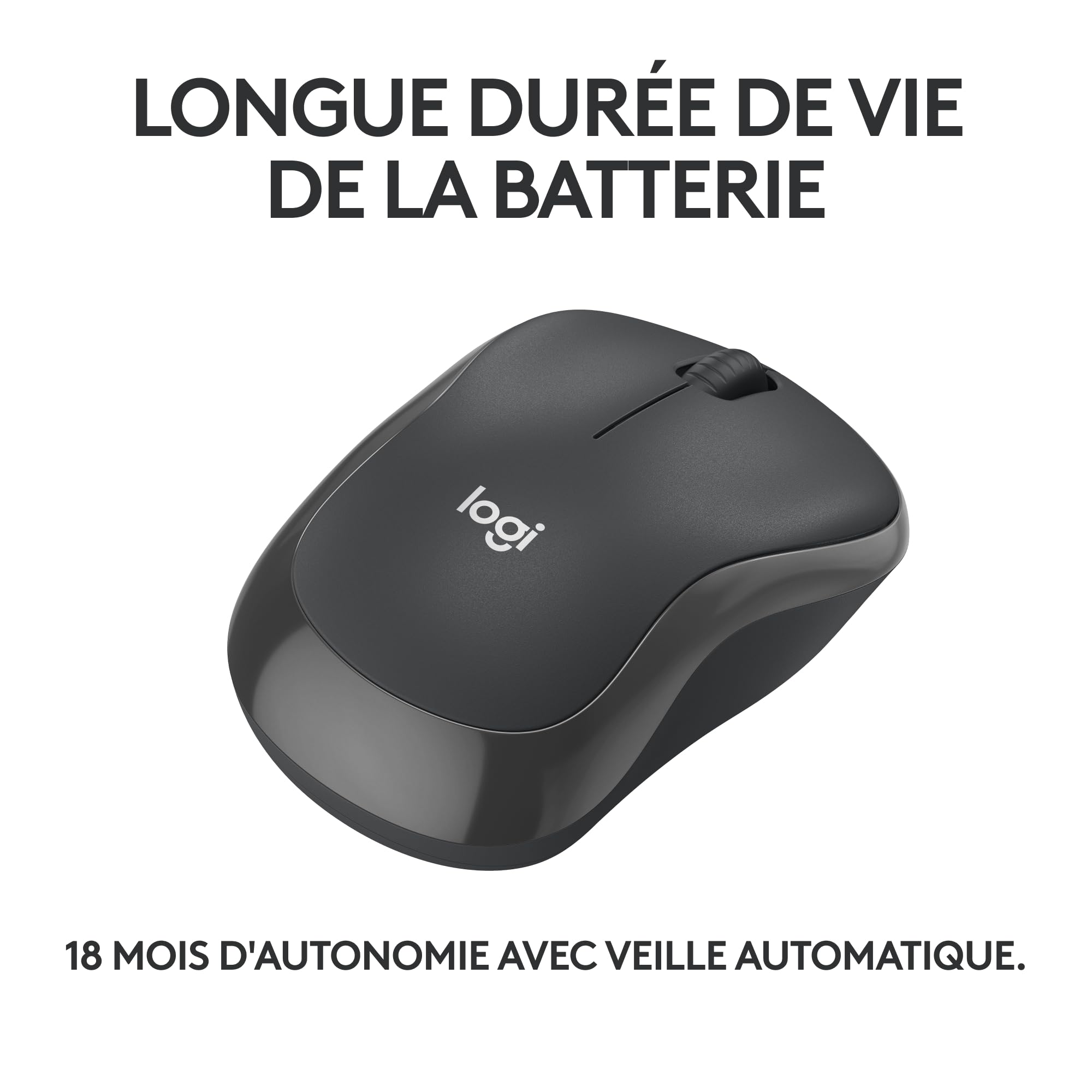 LOGITECH M240 Silent Mouse right and left-handed optical 3 buttons wireless Bluetooth graphite