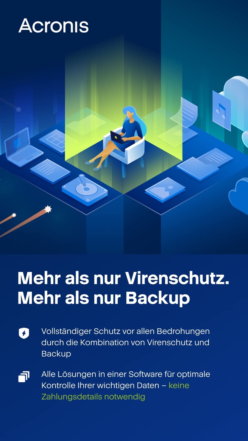 AcrONIS Cyber Protect Home Office Premium - 3 Computer + 1To AcrONIS Cloud Storage - 1 year subscription BOX - EU