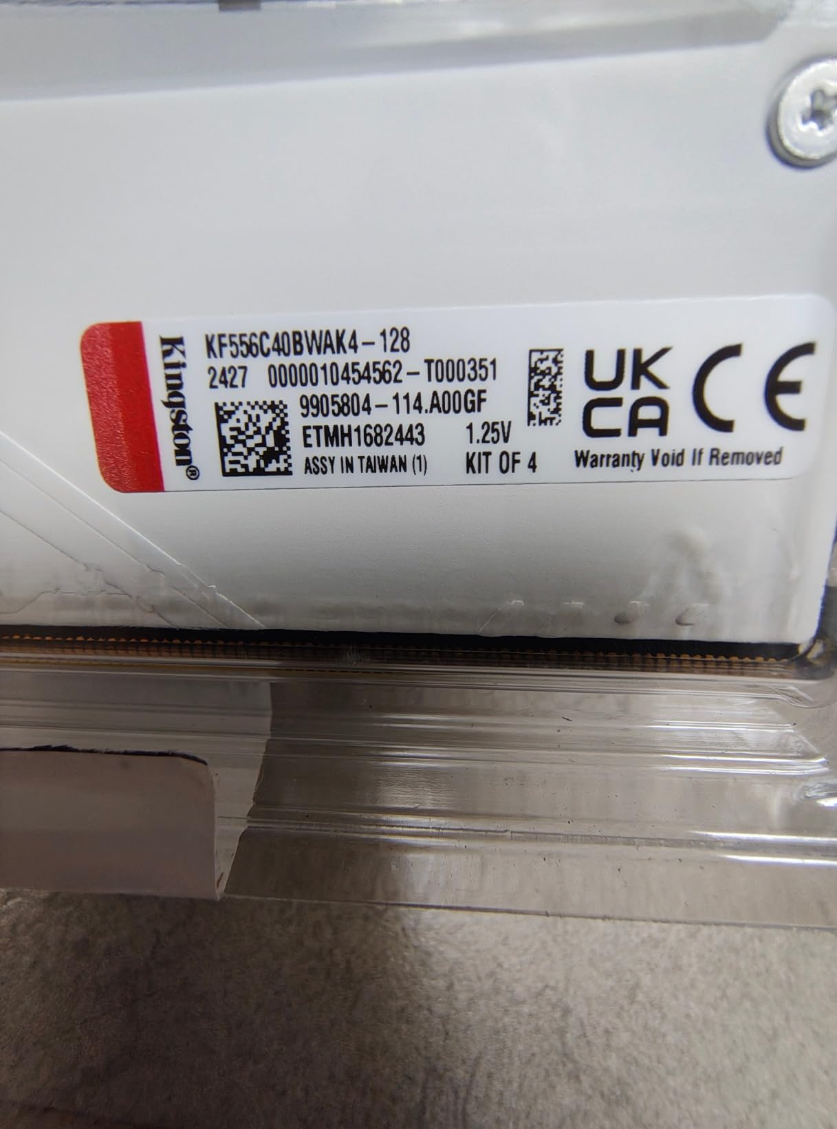 KINGSTON FURY Beast 64Go DIMM 5600MT/s DDR5 CL36 Kit of 2 White RGB EXPO