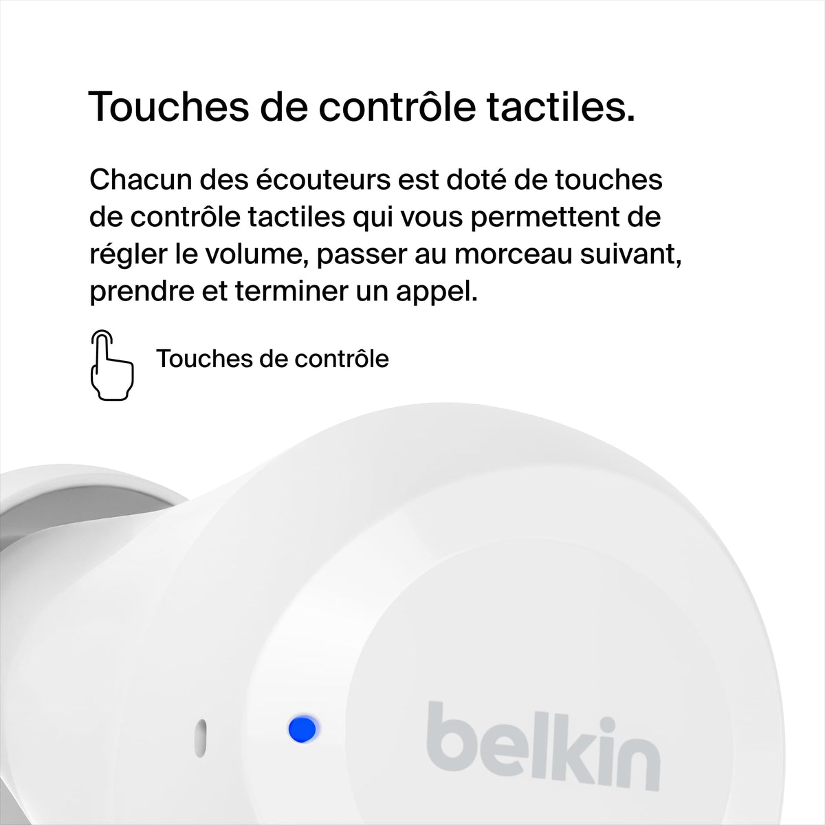 BELKIN SOUNDFORM BoltTrue Wireless Earbuds White